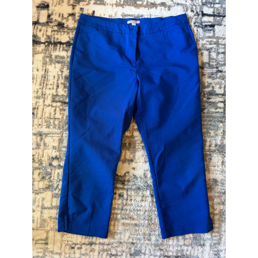 Dana Buchman Royal Blue Crop Dress Pants - Size 12